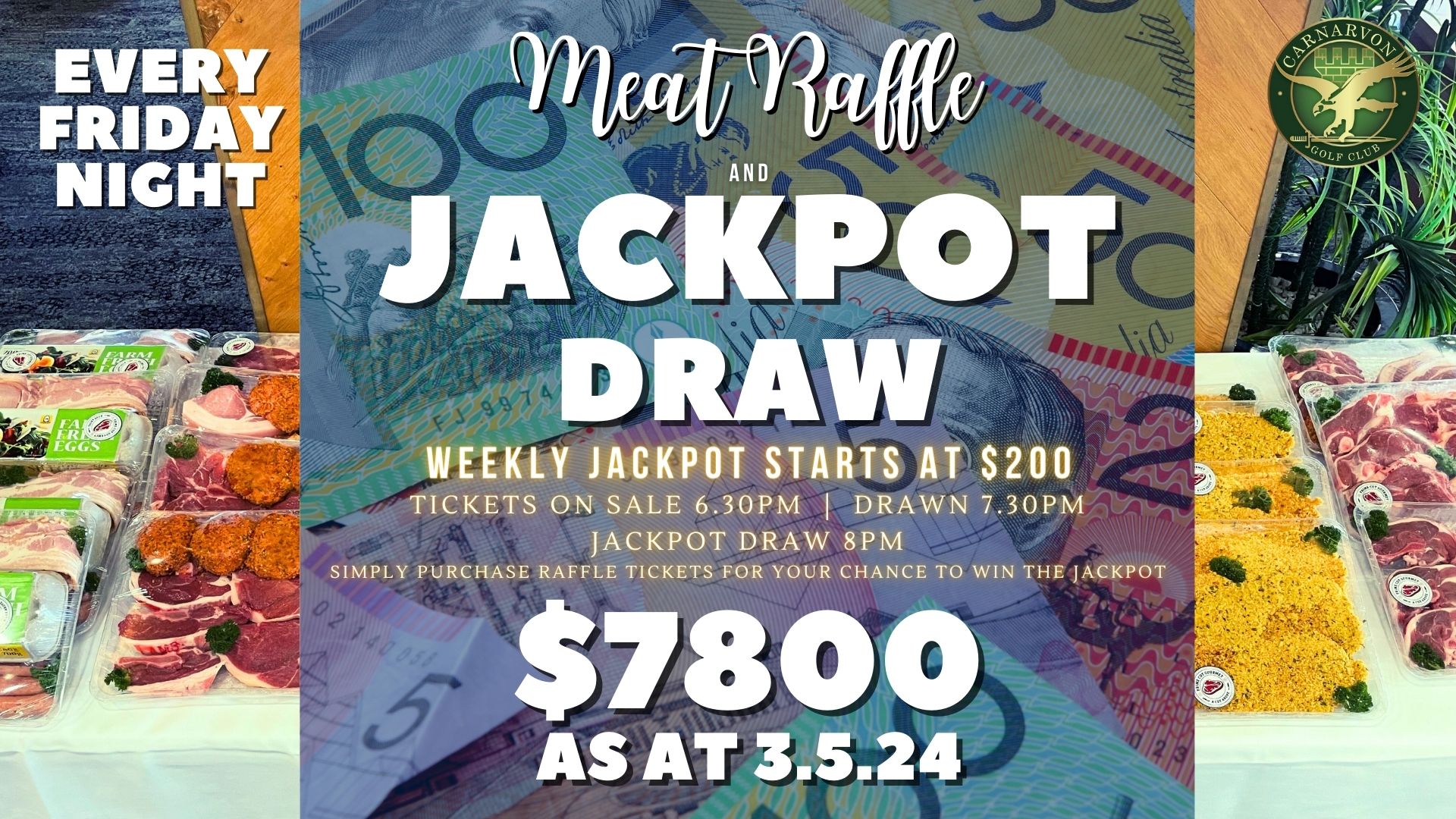Jackpot Draw | $7800