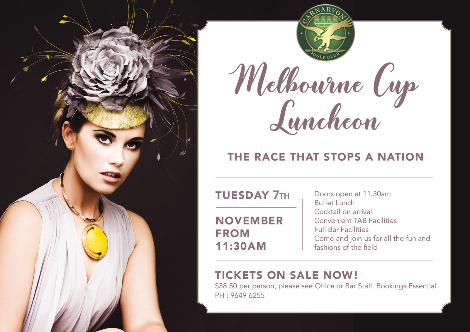 Join Us for our Melbourne Cup Luncheon