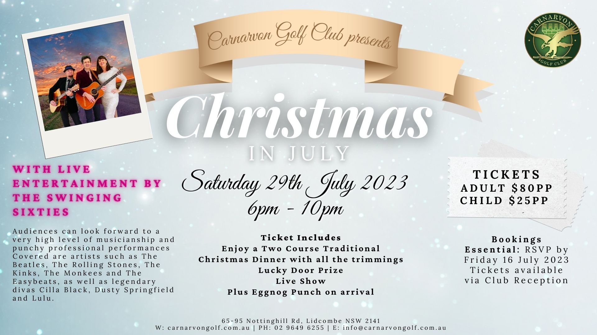 Christmas In July with the Swinging Sixties Band