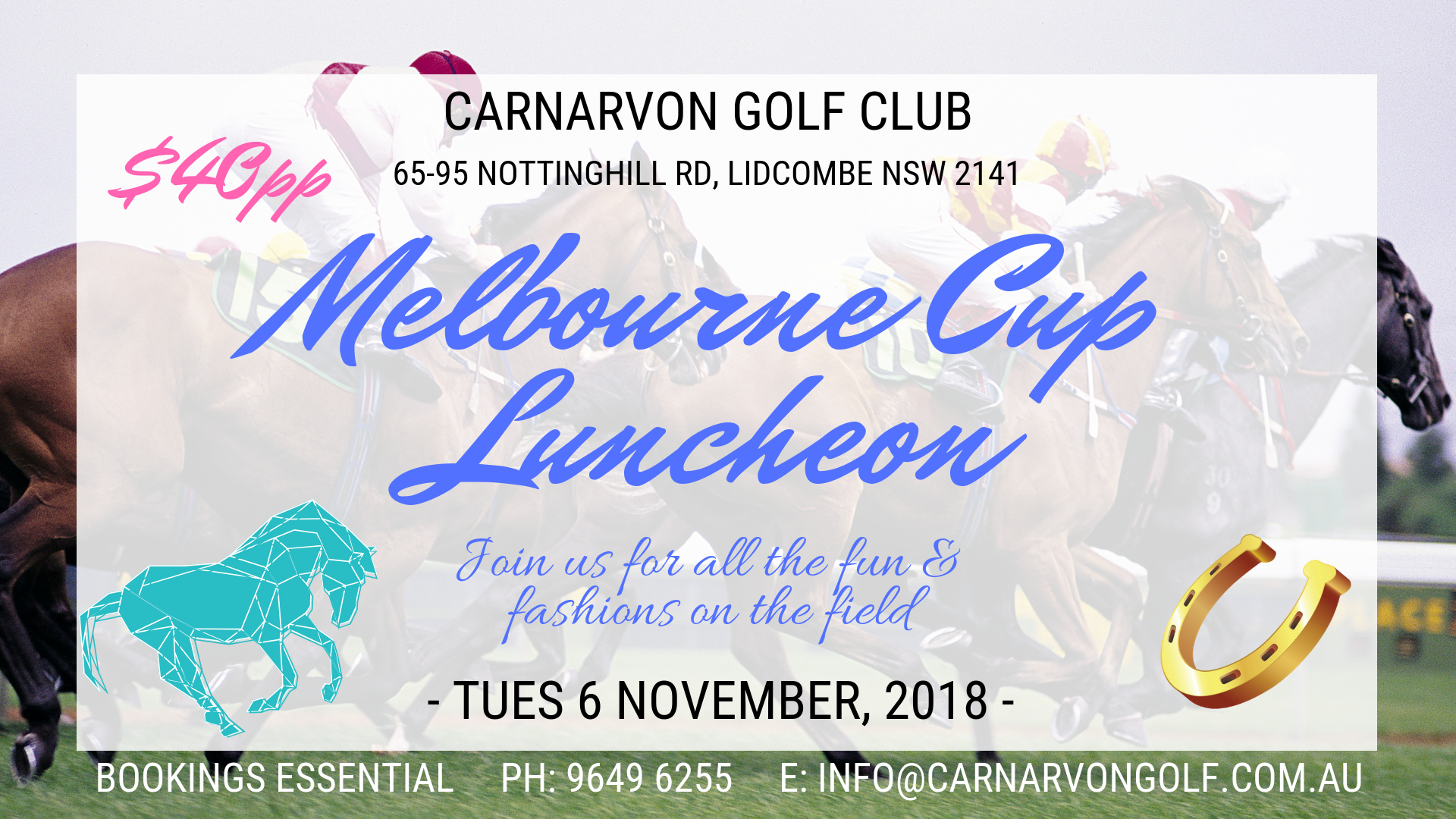Melbourne Cup Luncheon 2018