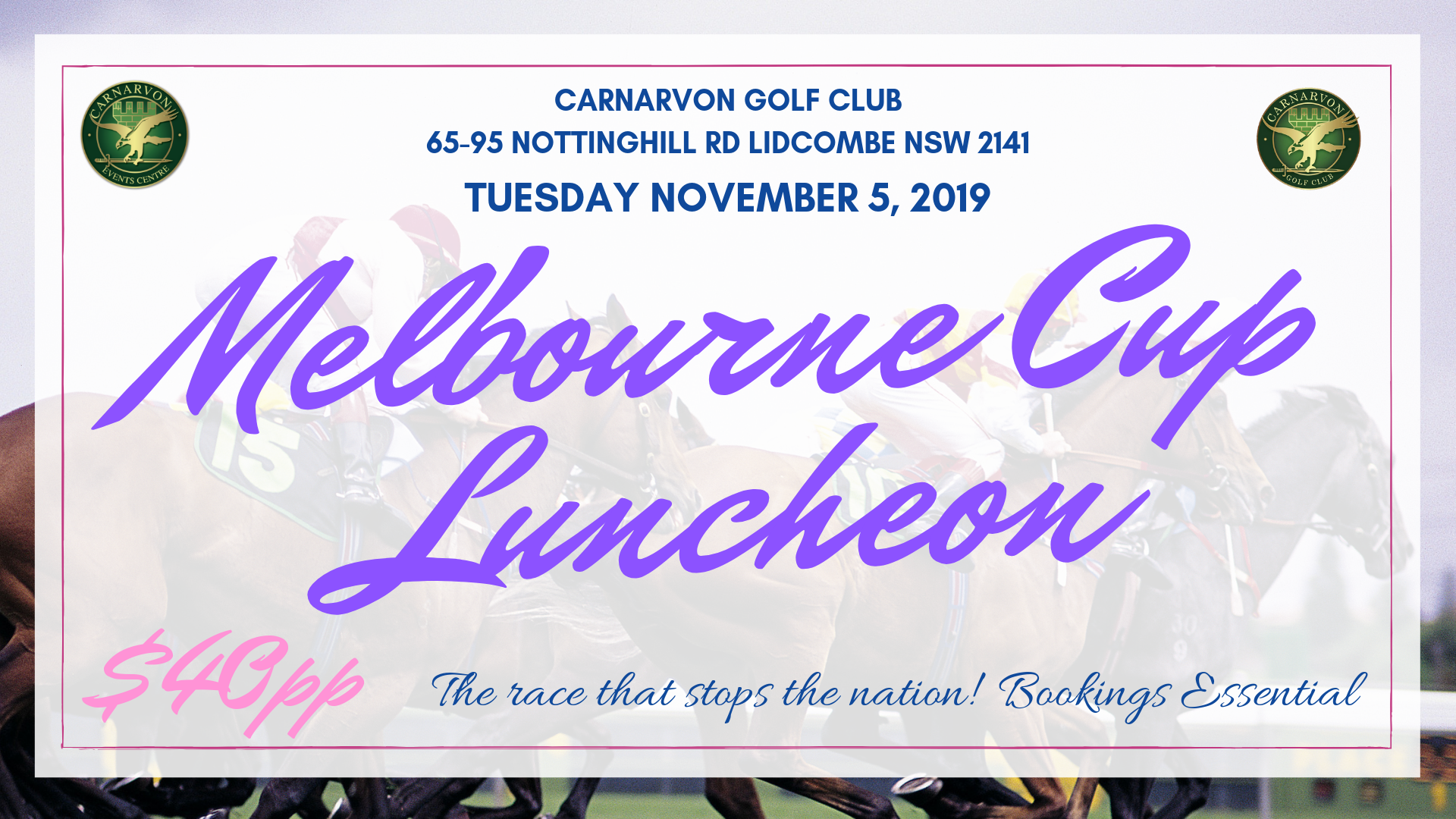 Melbourne Cup Luncheon 2019