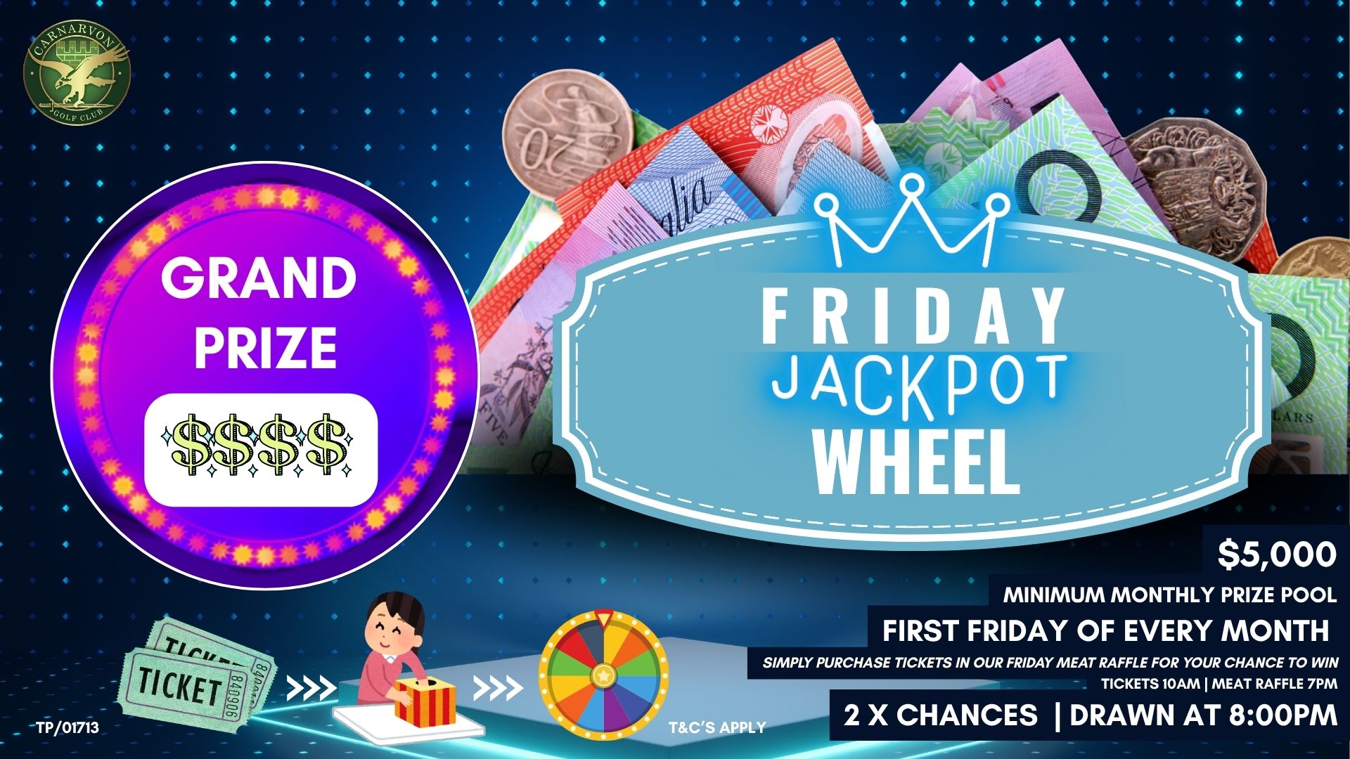 Friday Jackpot Wheel! First Friday of Every Month!