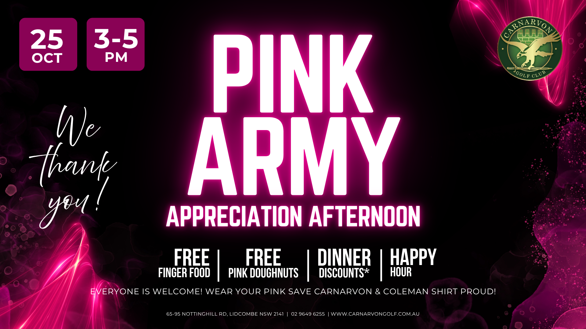 PINK ARMY Appreciation Afternoon